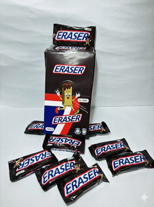 Cute 3D Chocolate Shape Non-Toxic Rubber Pencil Erasers