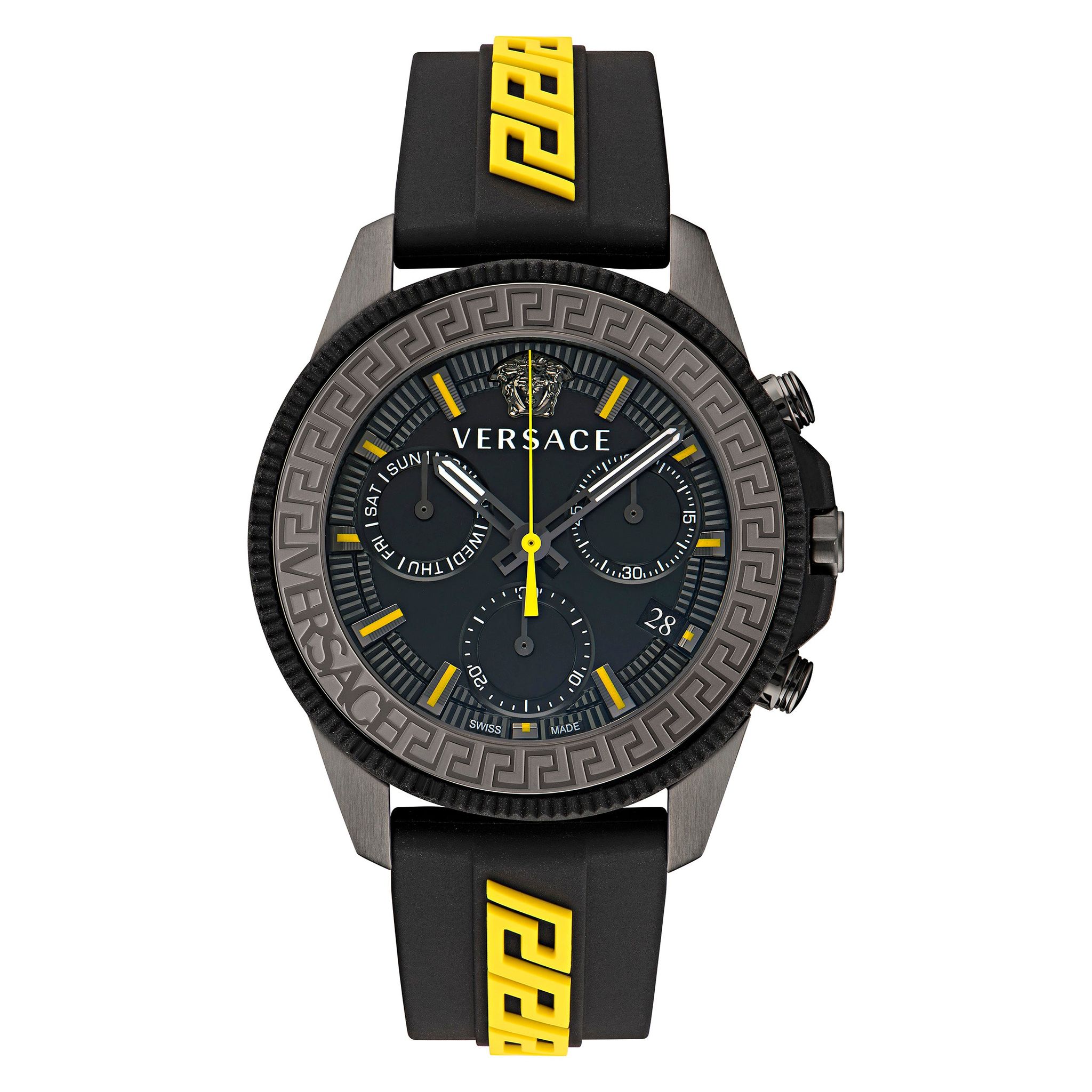 Versace Wrist Watch Men Black Dial - VE3J00322-Black