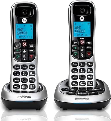 Motorola CD4012 DECT 6.0 Dual Handset Digital Cordless Telephone with Answering Machine