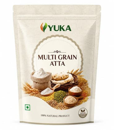YUKA Multigrain Atta 250g | Wheat, Pulses & Grain Flour Blend