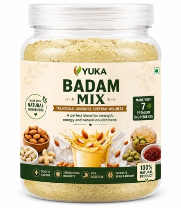 YUKA Badam Mix 100g | Almond, Pistachio & Cashew Health Drink Mix