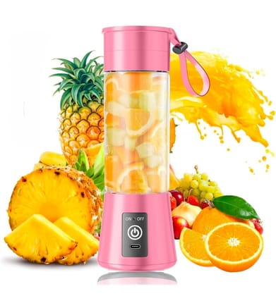 Portable 6-Blade Juicer Blender with Built-In Jar Juice Mixer Bottle, USB Rechargeable Personal Size Juicer Grinder for Juices, Kitchen Appliance for Milk Shakes (Multi Colour) (colour - multi) by Ruhi Import Store