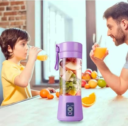   Portable 6-Blade Juicer Blender with Built-In Jar Juice Mixer Bottle, USB Rechargeable Personal Size Juicer Grinder for Juices, Kitchen Appliance for Milk Shakes (Multi Colour) (colour - multi)  Store