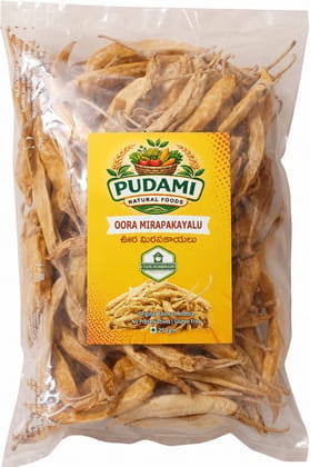 Pudami Natural Foods Oora Mirapakayalu Curd Chilies 250g