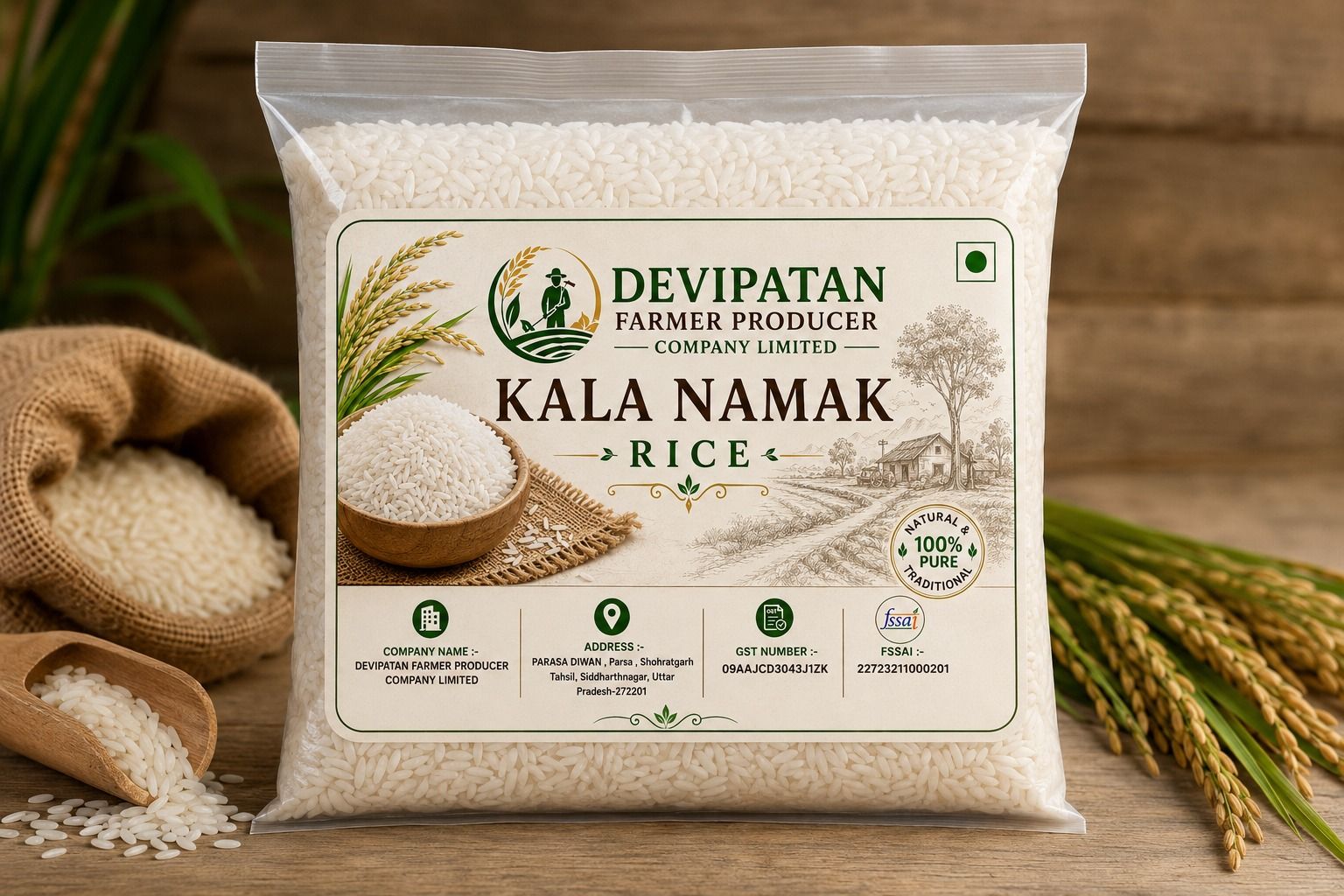 Devipatan Farmer Producer Kala Namak Rice 1 kg