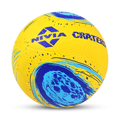 Nivia VB 488 Craters Yellow, Moulded Volleyball