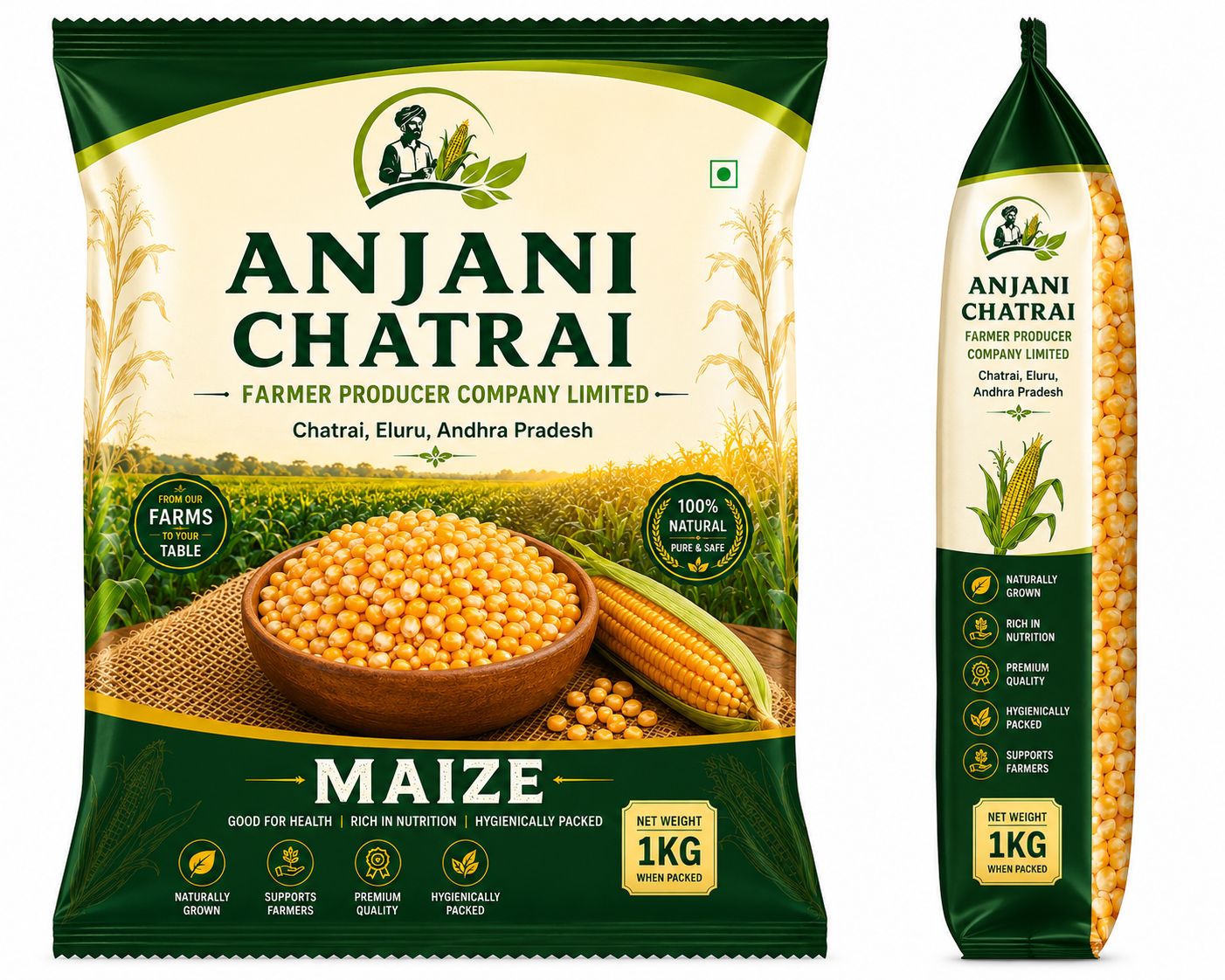 Anjani Chatrai Premium Maize - 1 kg