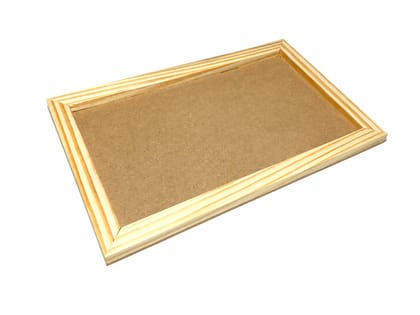 DEVESHA DIY Wooden MDF Frame Base, 12 x 8 Inch (Pack of 1) | Resin Frame for Art, Craft and Decoration