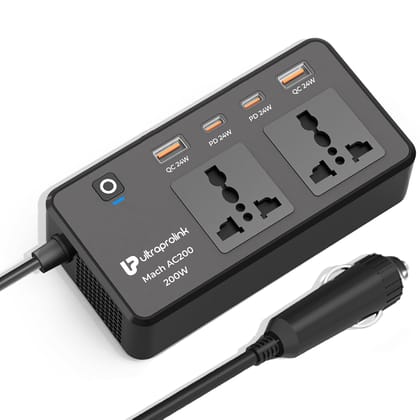ULTRAPROLINK 6 in 1 200W Car Laptop Charger