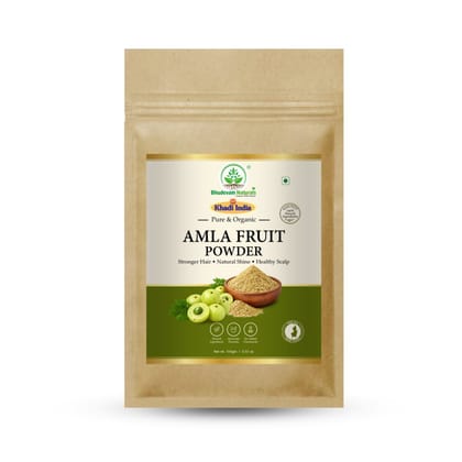 Khadi Amla Powder for Hair Care & Scalp Nourishment | 100% Pure Natural Indian Gooseberry Powder for Strengthening, Scalp Care & Herbal Hair Packs - 100GM Khadi Amla Powder for Hair Care & Scalp Nourishment | 100% Pure Natural Indian Gooseberry Powder for Strengthening, Scalp Care & Herbal Hair Packs - 100GM