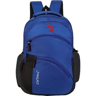 Life Today Large 38 L Laptop Backpack 15.6 Inch Laptop Backpack Royal Blue bags (Blue, Black)