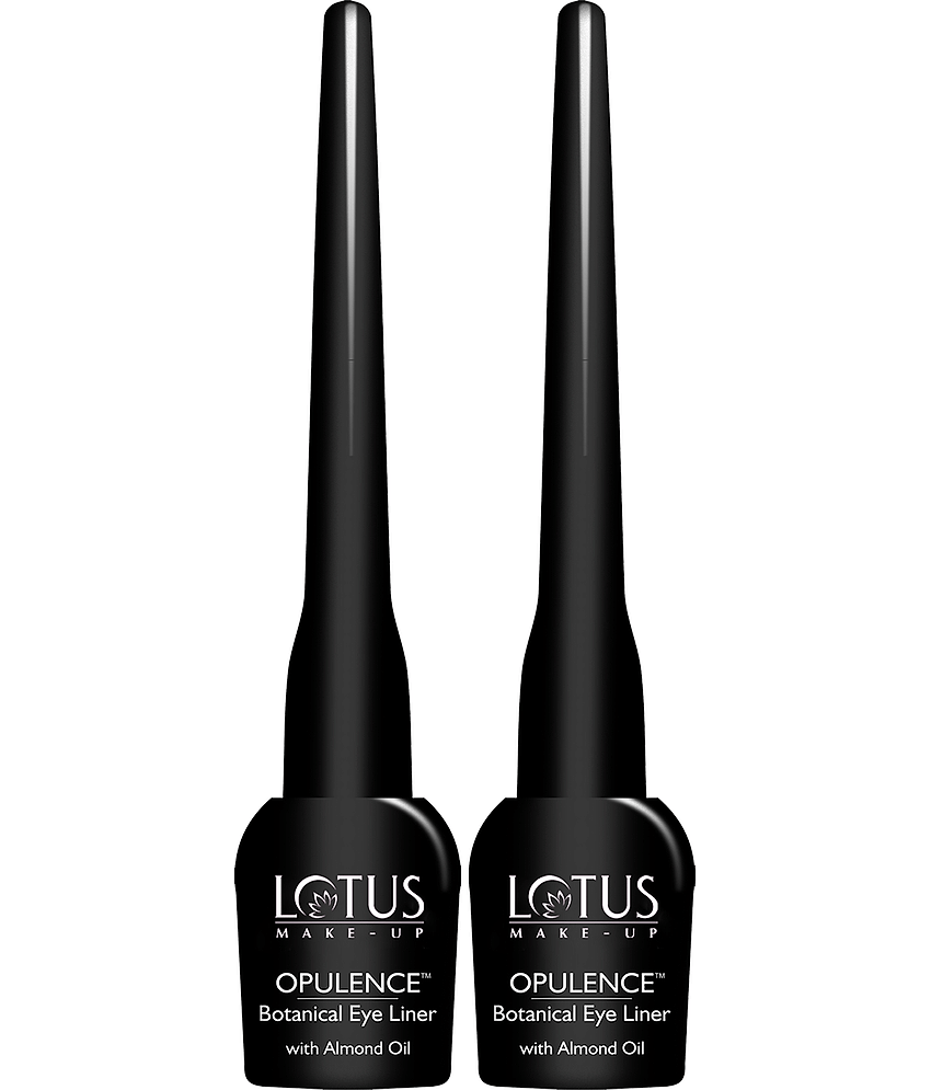 Lotus Makeup Opulence Botanical Eye Liner Black, 4g (Pack of 2)