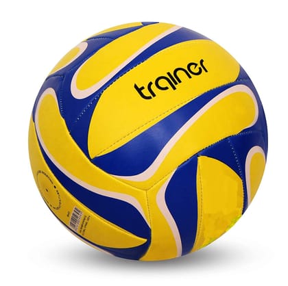 NIVIA Volleyball, VB 472 trainer, 18 Panel, Stitched, Rubberised, Training Volleyball, Size: 4