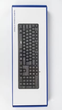 Premium Wired Computer Keyboard 104 Keys Full Layout USB Keyboard for Home, Office, and School