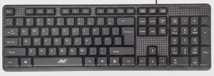Premium Wired Computer Keyboard 104 Keys Full Layout USB Keyboard for Home, Office, and School