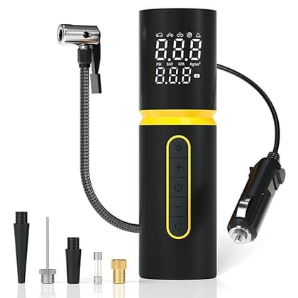 Portronics Vayu 5.0 Lite Portable 12V DC Corded Tyre Inflator for Cars