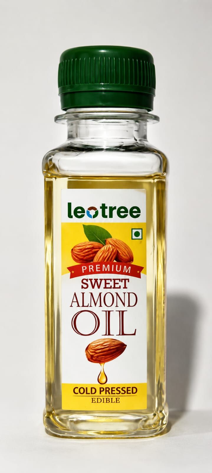 Leotree Premium Sweet Almond Oil - Cold Pressed Edible Oil 100ml
