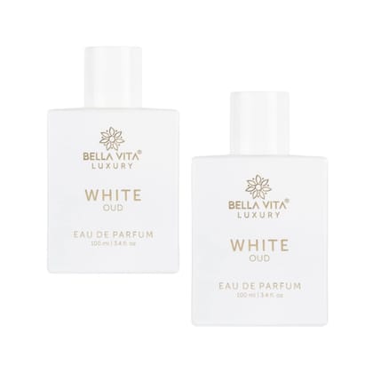 Bellavita White Oud Perfume for Unisex Combo Pack of 2 Pcs | 100 ml Each