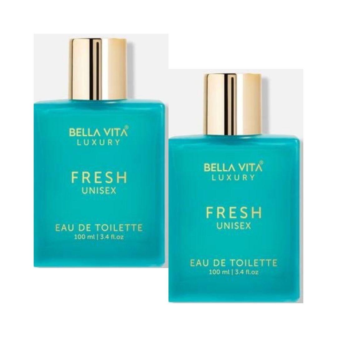 BellaVita Fresh Unisex Perfume 100ml Combo Pack of 2 (100ml Each)