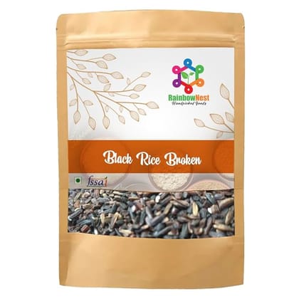 Rainbownest Broken Black Rice 500g | Unpolished | Rich in Fiber & Antioxidants Rainbownest Broken Black Rice 500g | Unpolished | Rich in Fiber & Antioxidants