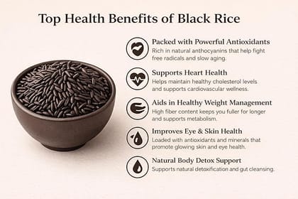 Rainbownest Broken Black Rice 500g | Unpolished | Rich in Fiber & Antioxidants