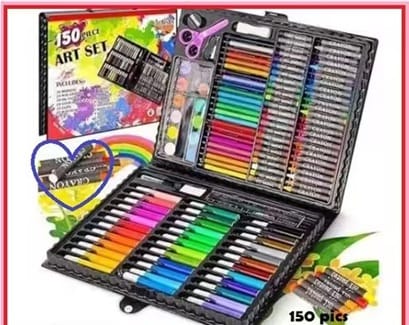 150 Pieces Deluxe Art Set | Complete Drawing, Coloring & Sketch Kit for Kids & Adults 150 Pieces Deluxe Art Set | Complete Drawing, Coloring & Sketch Kit for Kids & Adults