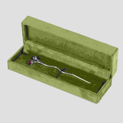 Twin Bud Silver Raj Tilak Stick