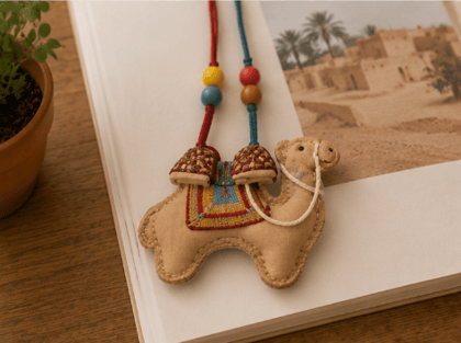 Handmade Embroidery Camel Charm