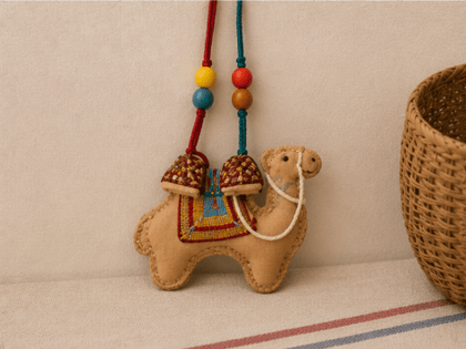 Handmade Embroidery Camel Charm