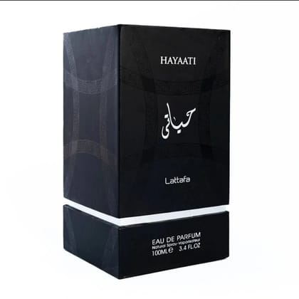 Lattafa Hayaati Black Eau De Parfum 100ml – Bold Aromatic Woody Perfume For Men