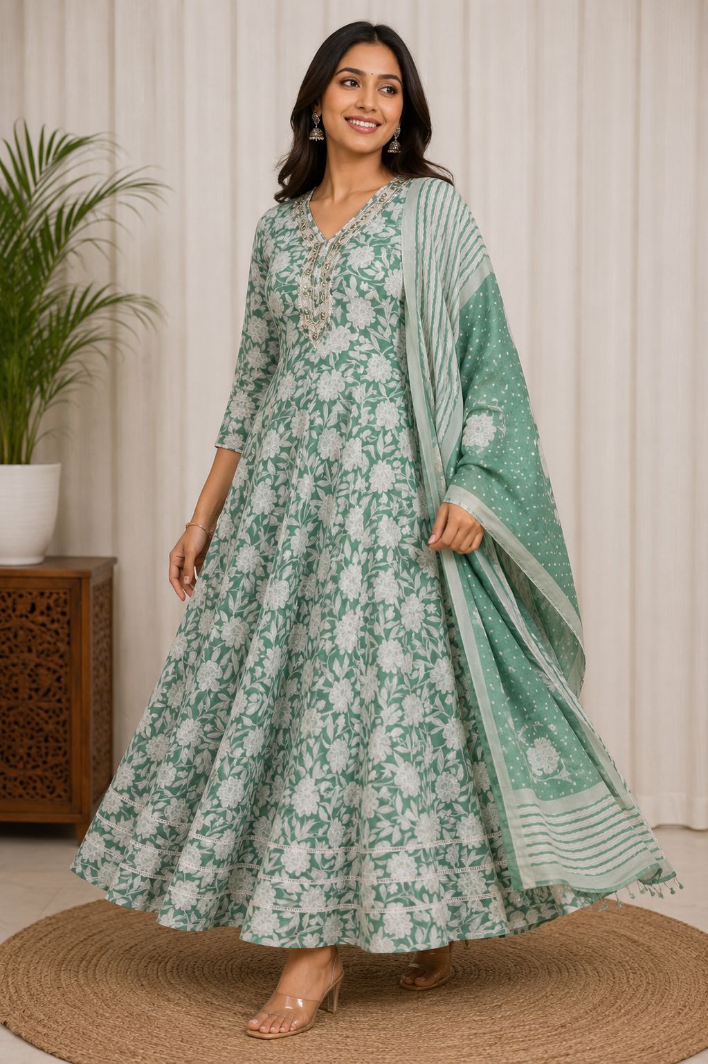 Anarkali Cotton Dress 1 piece each