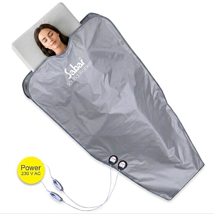 Sabar FIR Infrared Heat Therapy 2 Zone Sauna Blanket for Slimming & Weight Loss Body Detox Beauty Machine SSB 210 Home Spa with Temperature Control (Domestic Use)