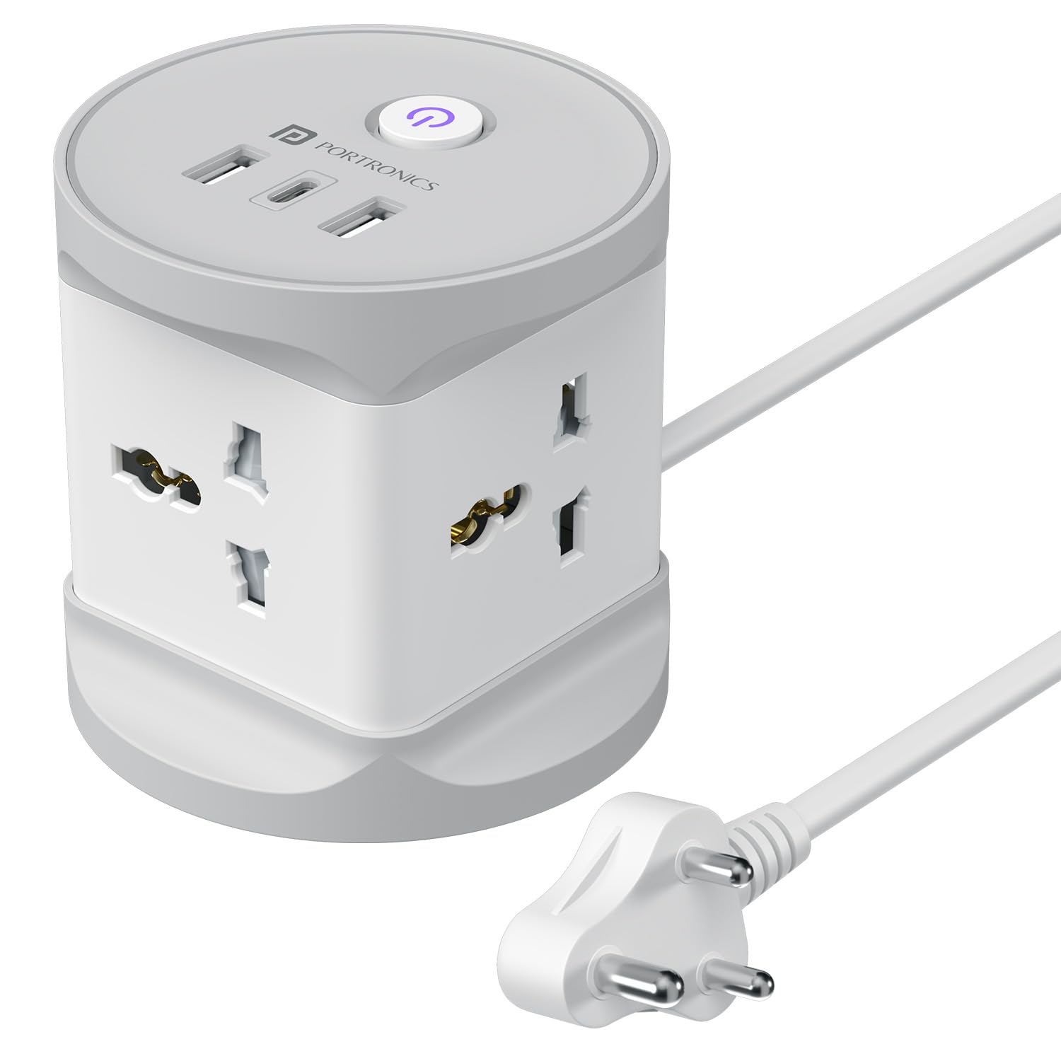 Portronics Power Plate 9 Pro, 2500W 7-in-1 Desktop Charging Station