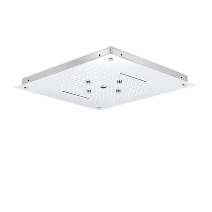 304 Stainless Steel Ceiling Overhead Shower With LED (22 x 20 Inch) 304 Stainless Steel Ceiling Overhead Shower With LED (22 x 20 Inch)