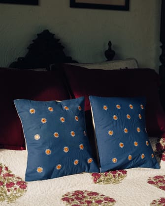 Mirror Work Pillow Cover