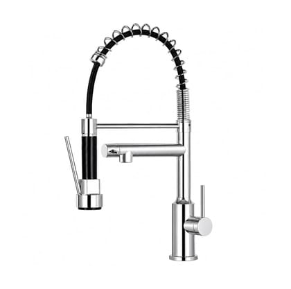 Spring Pull Down Kitchen sink Mixer Faucet SS 360° Hot & Cold Silver Spring Pull Down Kitchen sink Mixer Faucet SS 360° Hot & Cold Silver