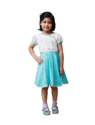 DE CHEVALERiE en Rouge -Florence Whitney Frock - Blue  6- 7 Years