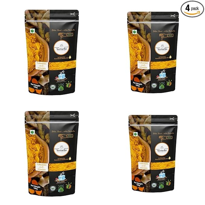 Neetacha Cryogenic Turmeric Powder 4 Pack 100g