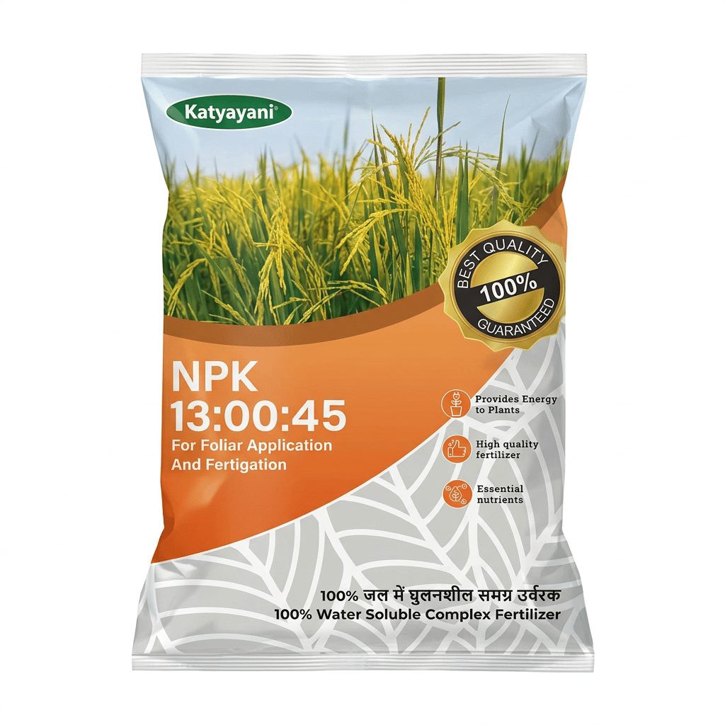 Katyayani NPK 13:00:45 Water Soluble Fertilizer for Plants - 1 kg