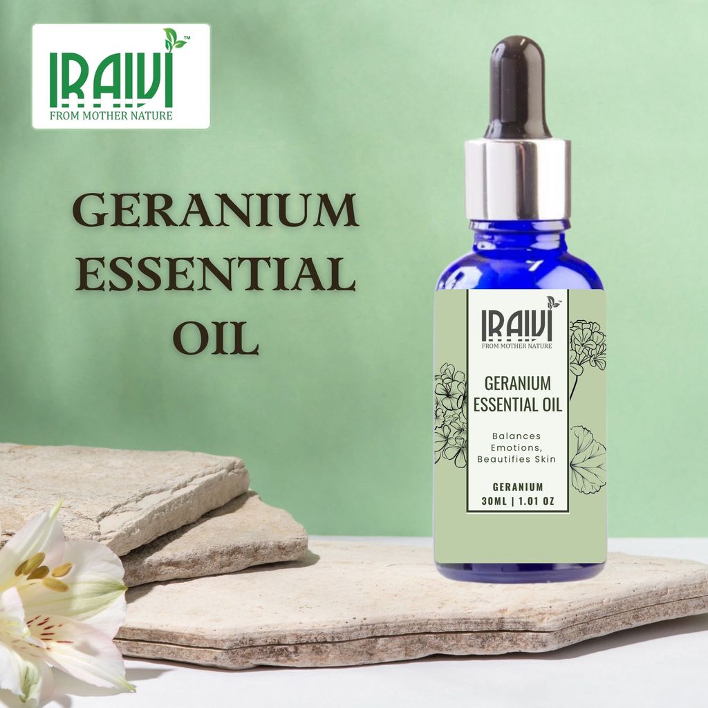 Iraivi Premium Geranium Essential Oil | Pure & Natural by Iraivi Organics