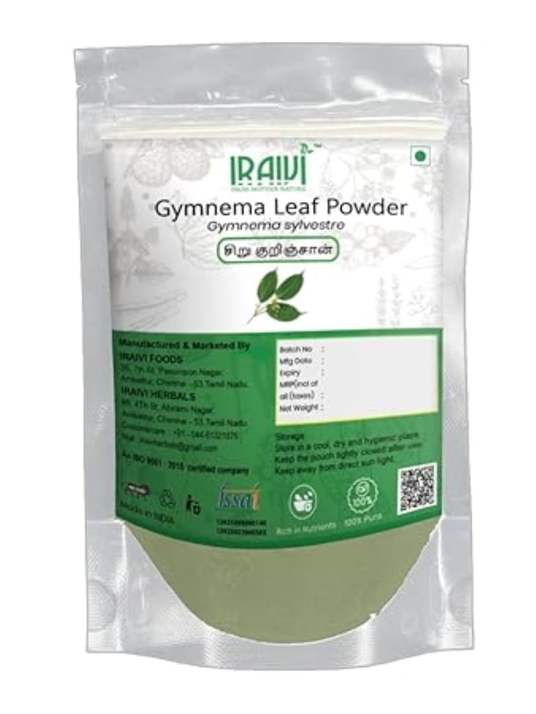 Iraivi Premium Gymnema Leaf Powder Sirukurinjan (Gurmar) | Pure & Natural by Iraivi Organics