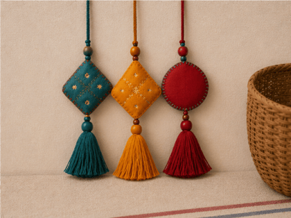 Handmade Felt Tassel Hangings 