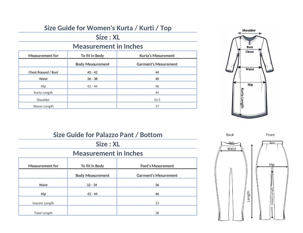 Size Guide Size Guide