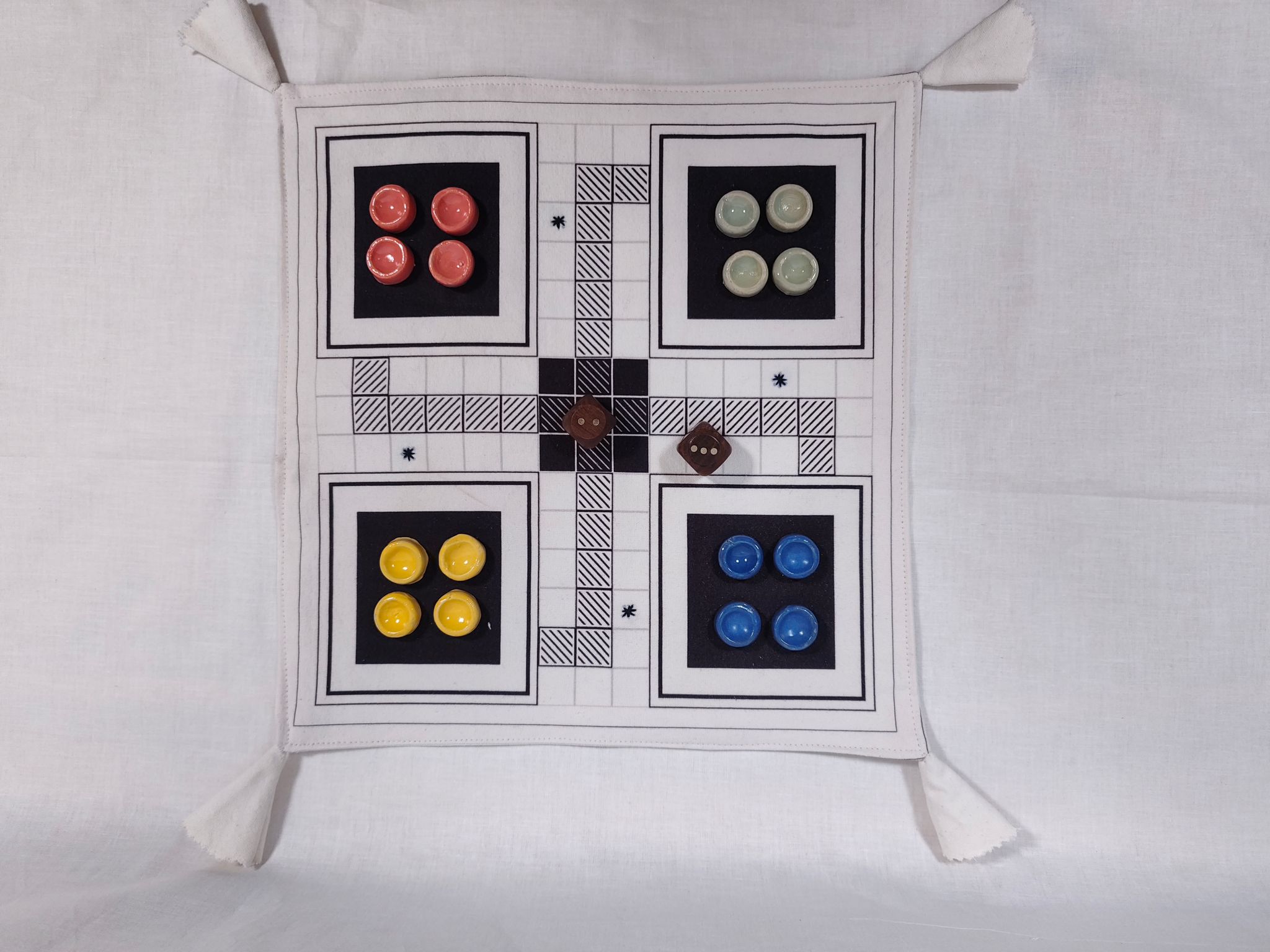 Chaupar Handcrafted Ludo Set 