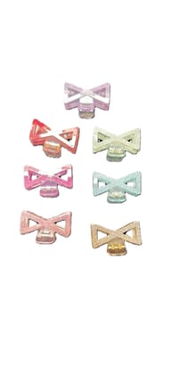 Dual Flower Hair Claw Clips set of 7