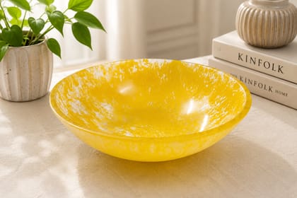 Sunburst Resin Decorative Bowl