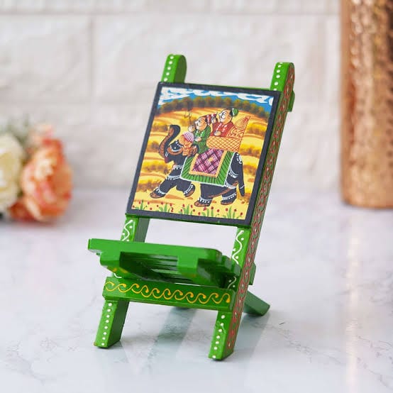 Wooden chair mobile stand 