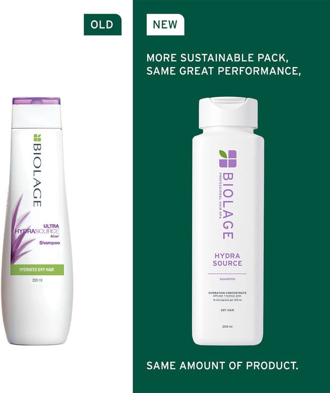 BIOLAGE Hydrasource Professional Shampoo with Aloe, Moisturizes & Hydrates Dry Hair (200 ml)