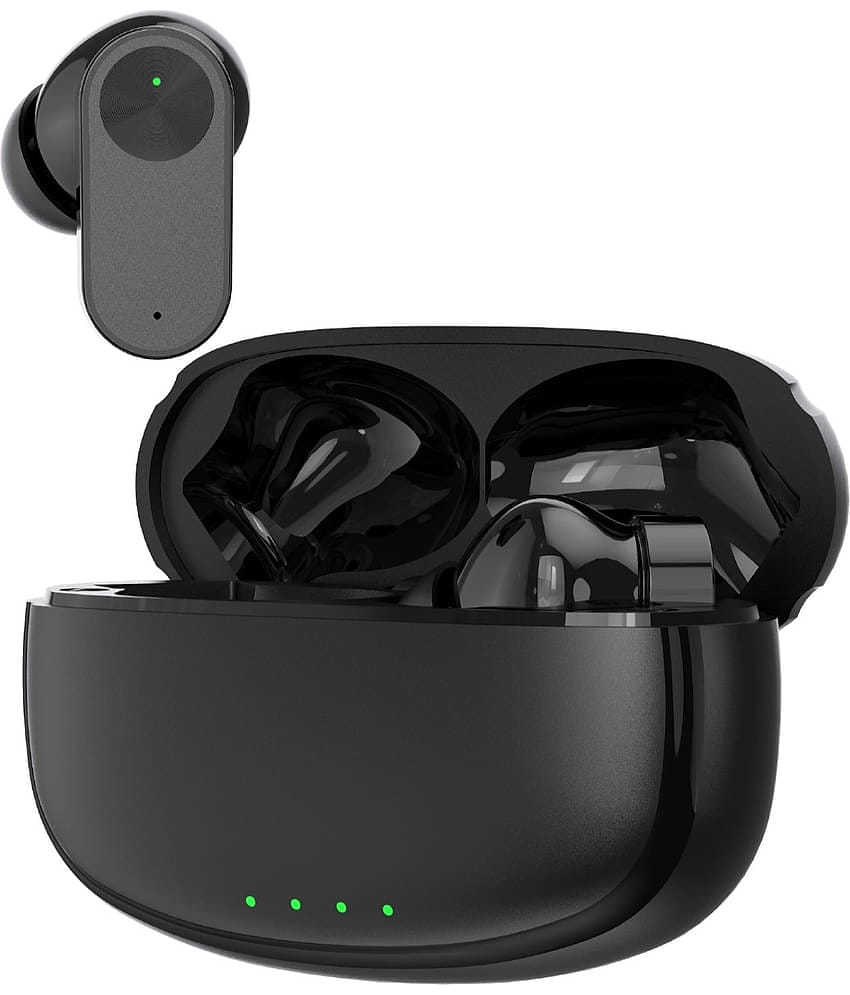 COREGENIX NORD BUDS Bluetooth True Wireless (TWS) In Ear 35 Hours Playback Low Latency,Powerfull bass IPX5(Splash & Sweat Proof) Black