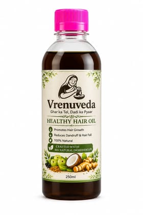Vrenuveda Herbal Hair Oil for Hair Growth & Hair Fall Control | 200ml Vrenuveda Herbal Hair Oil for Hair Growth & Hair Fall Control | 200ml